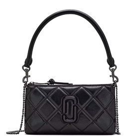 Marc Jacobs The Quilted Snapshot Convertible Shoulder Bag, Sort 